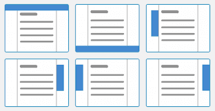 Horizontal and vertical sticky ads