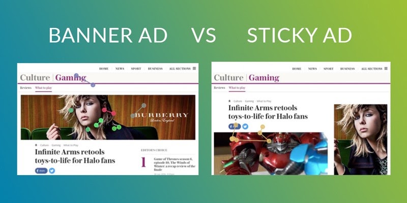 Banner ads vs Sticky Ads