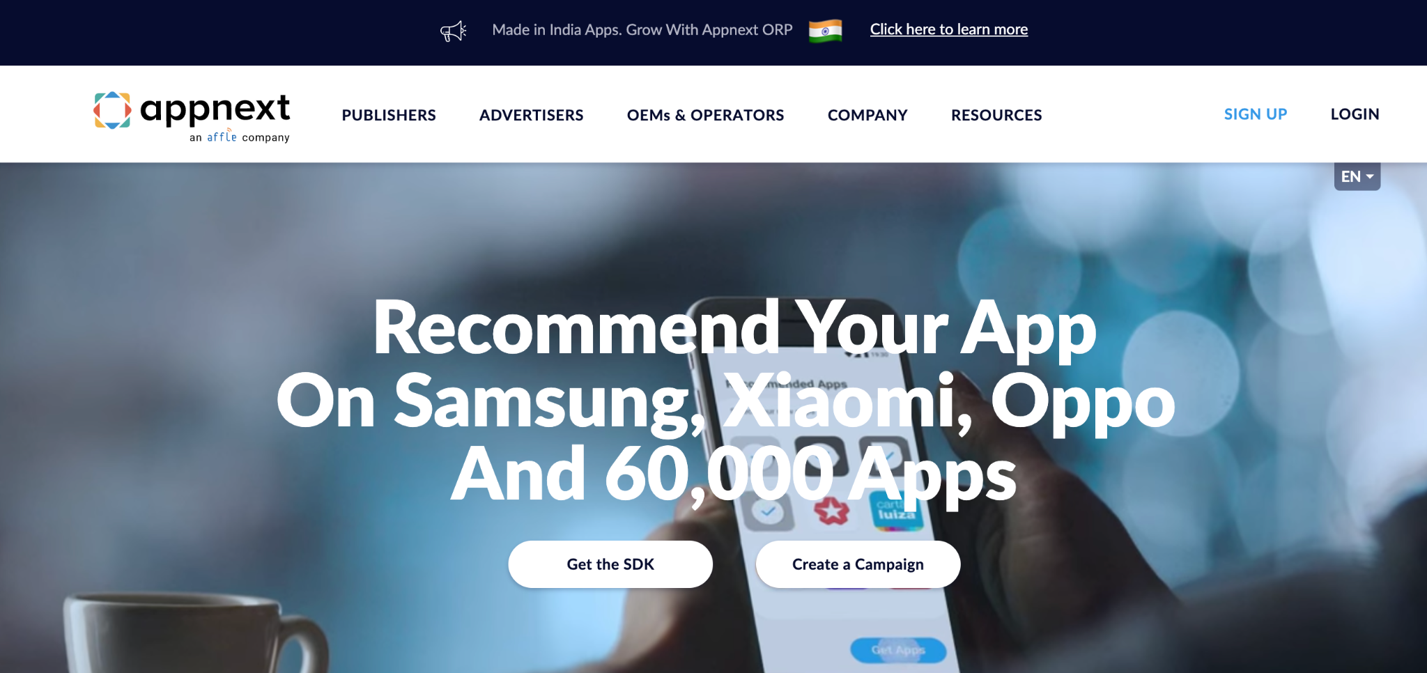 AppNext Homepage