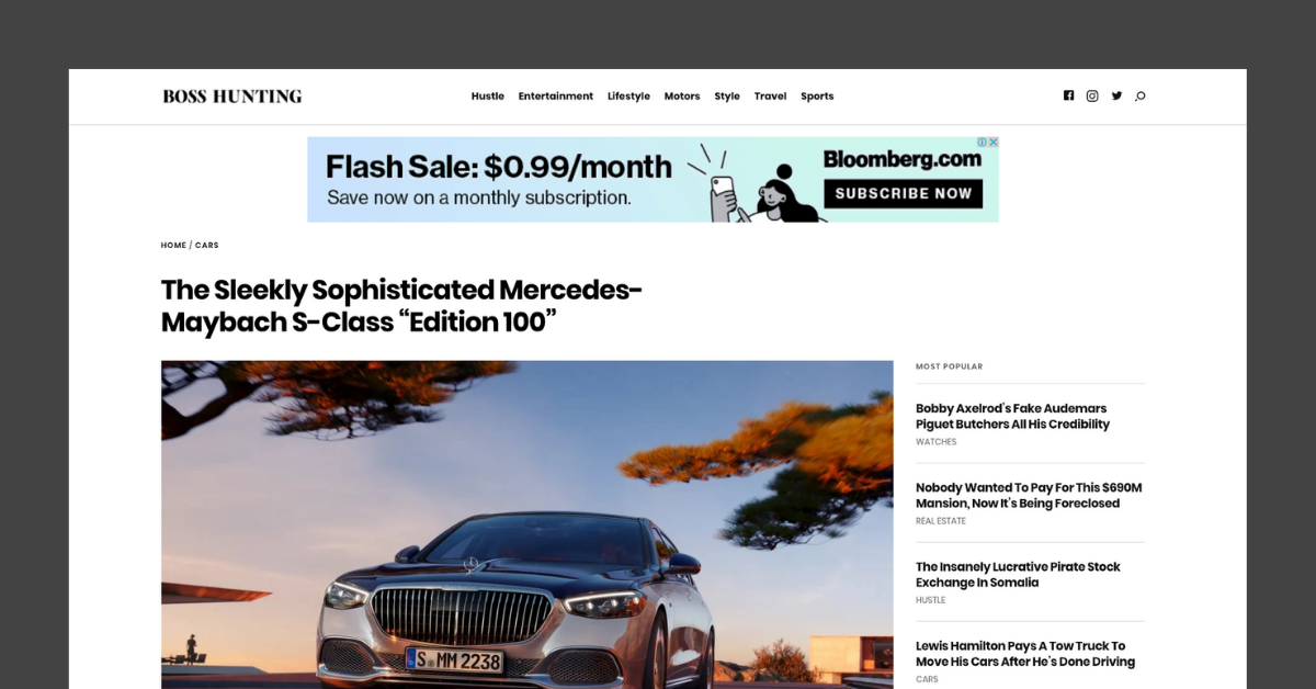 Boss Hunting website