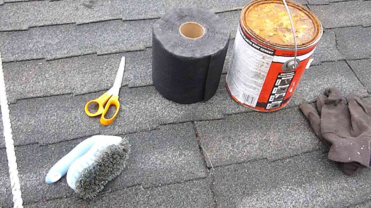 How to repair a leaky asphalt shingle roof - YouTube