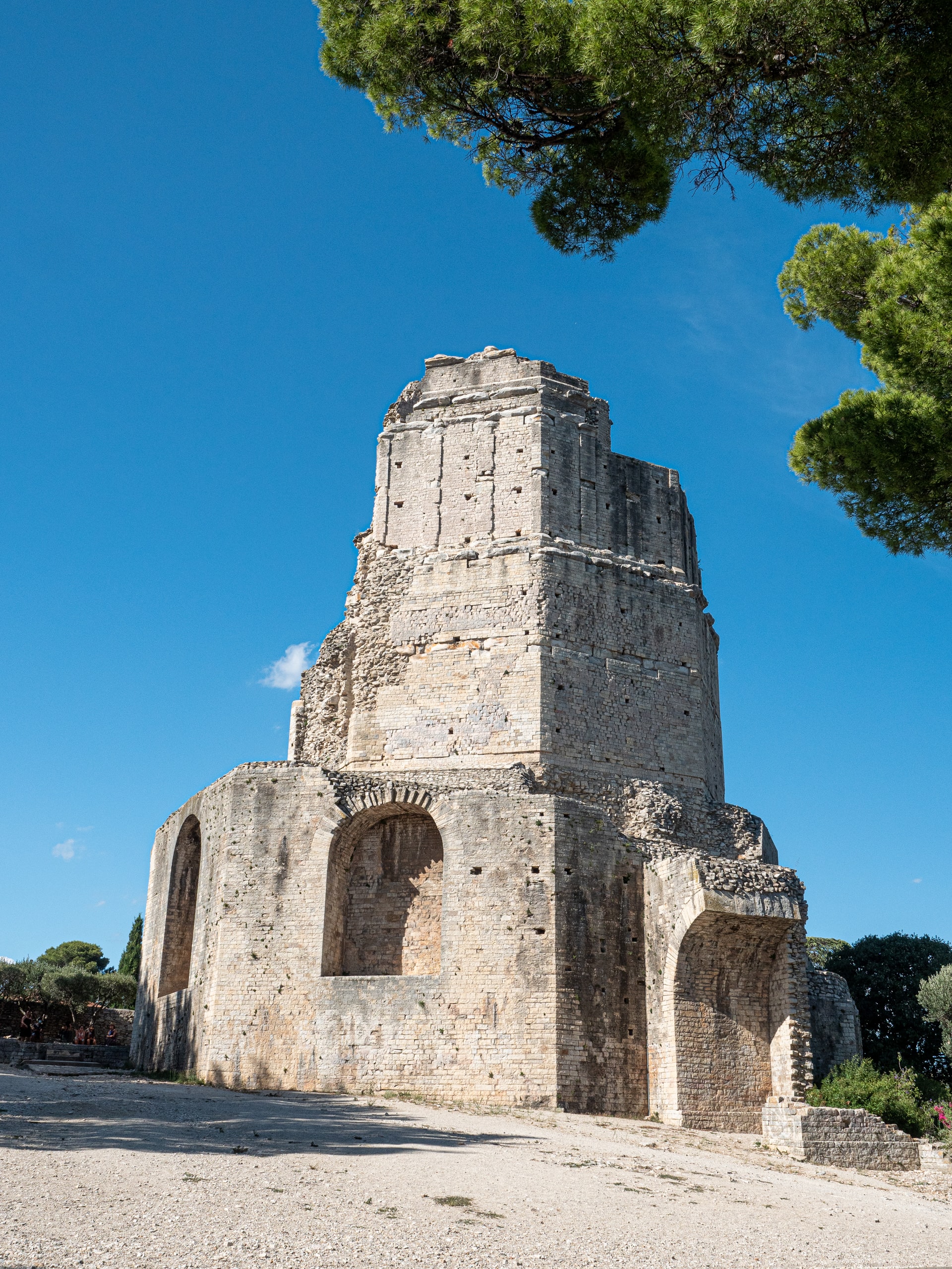 old Roman ruin in Nimes, France