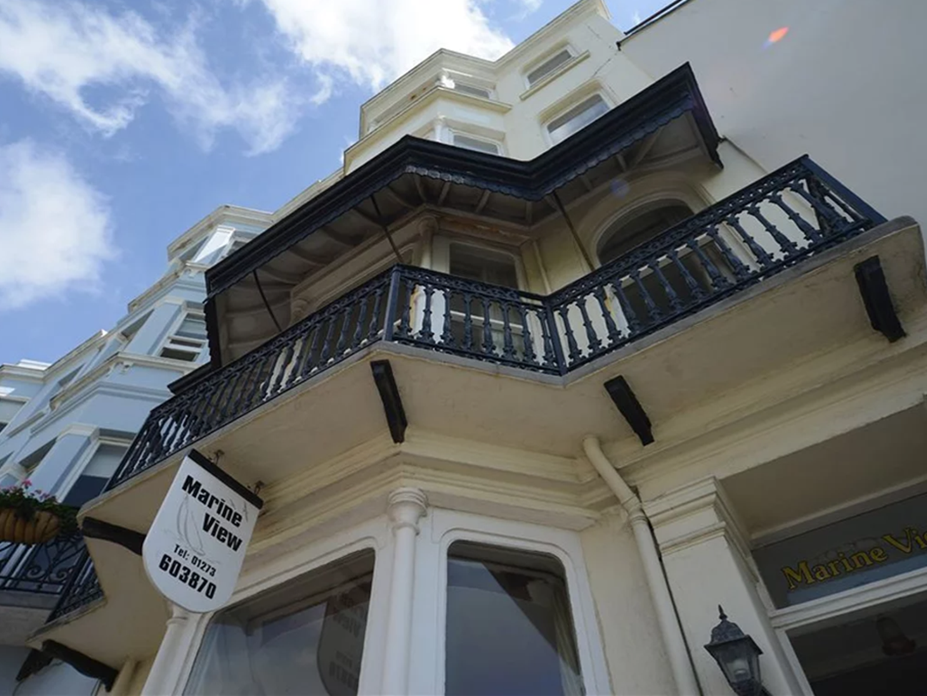 the front of a bed and reakfast building