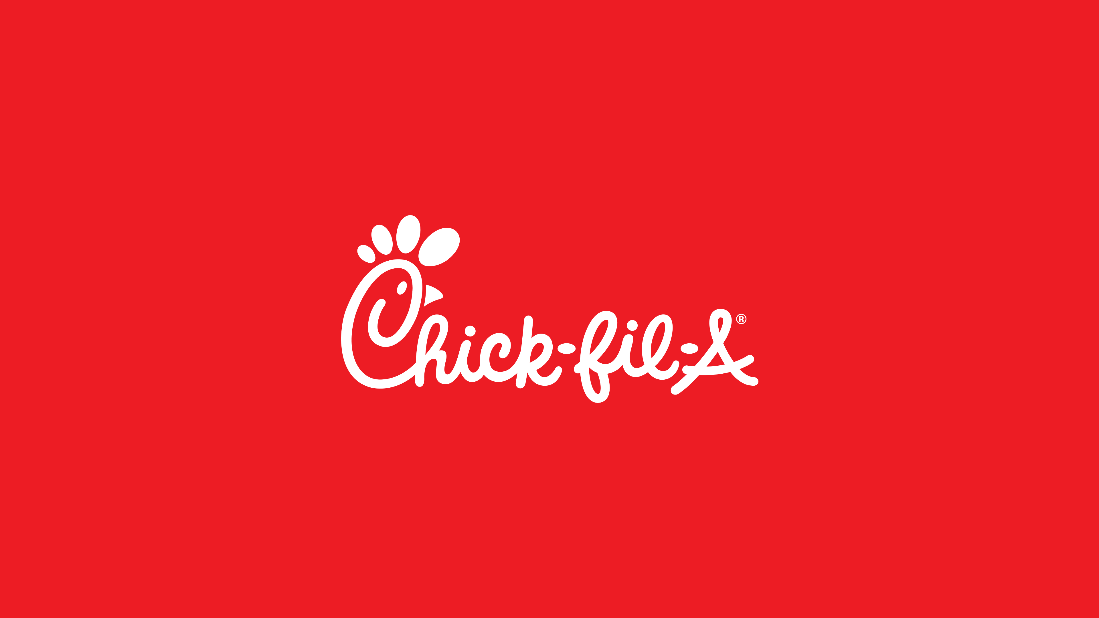 Chick-fil-A logo on red background