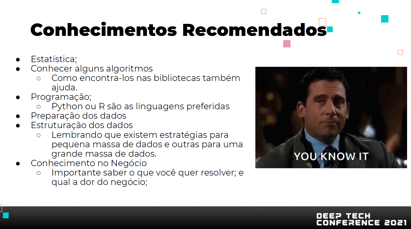 Começando com Inteligência Artificial e Machine Learning - Conhecimentos recomendados