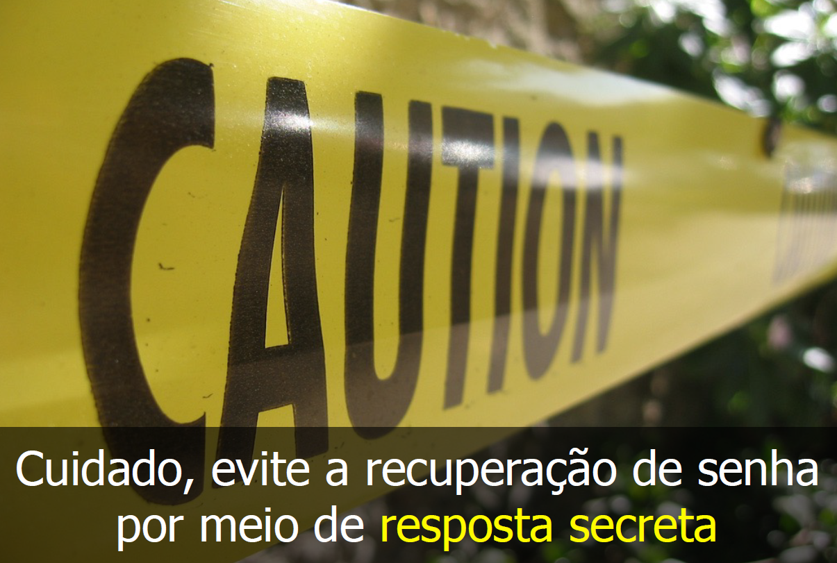 Segurança na Web - Recuperação de Senha