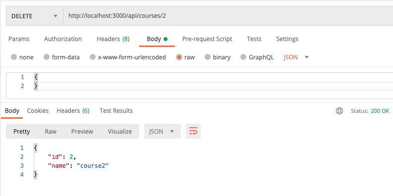 API REST com Node - Delete