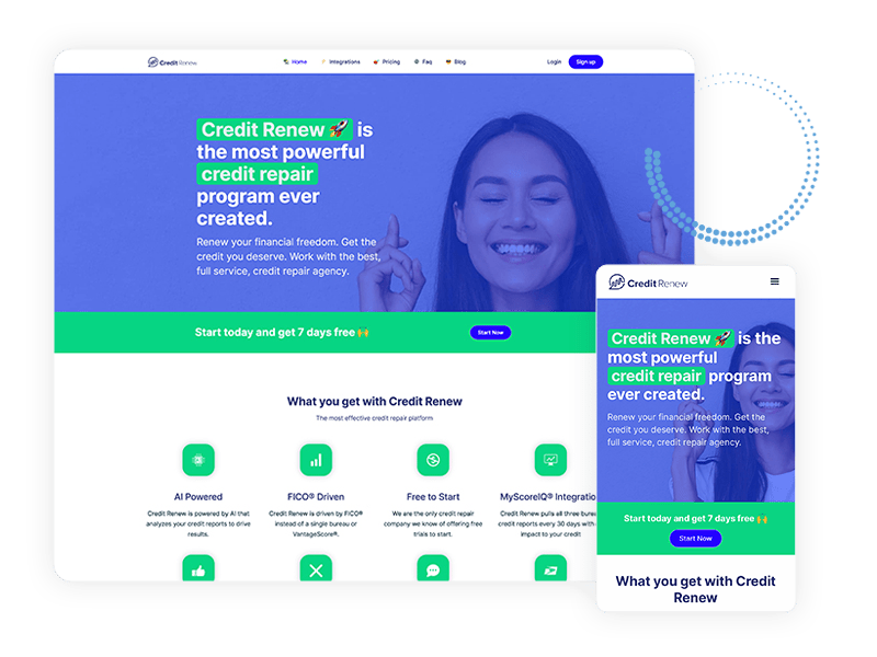 Credit Renew Website