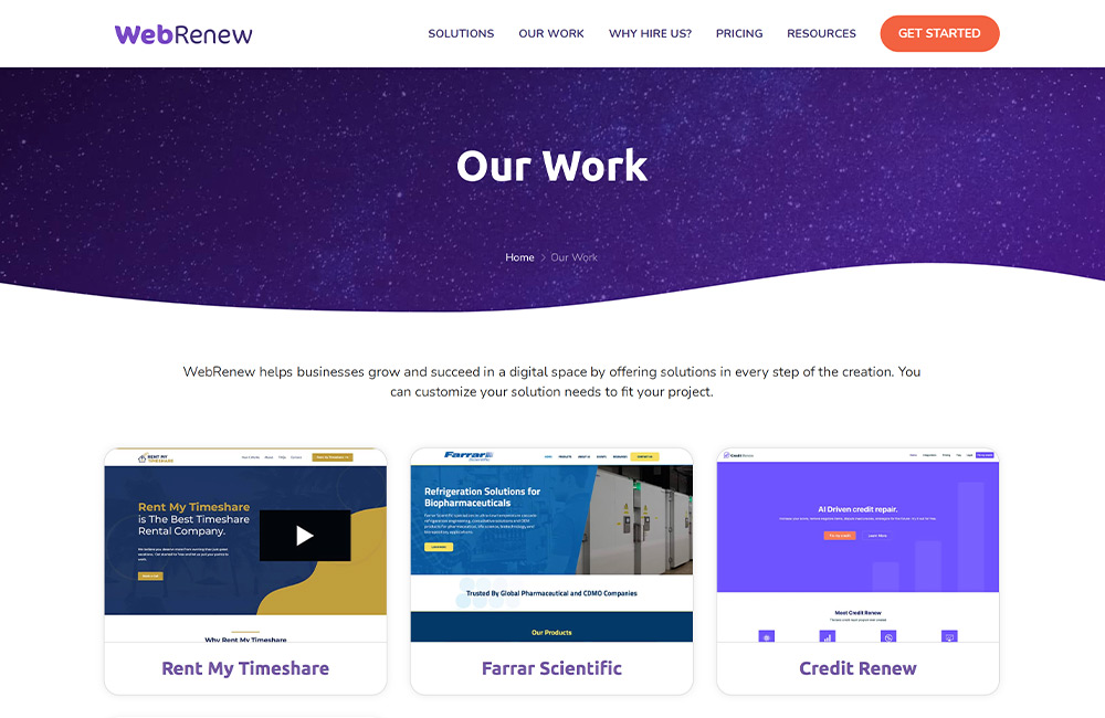 WebRenew's Portfolio