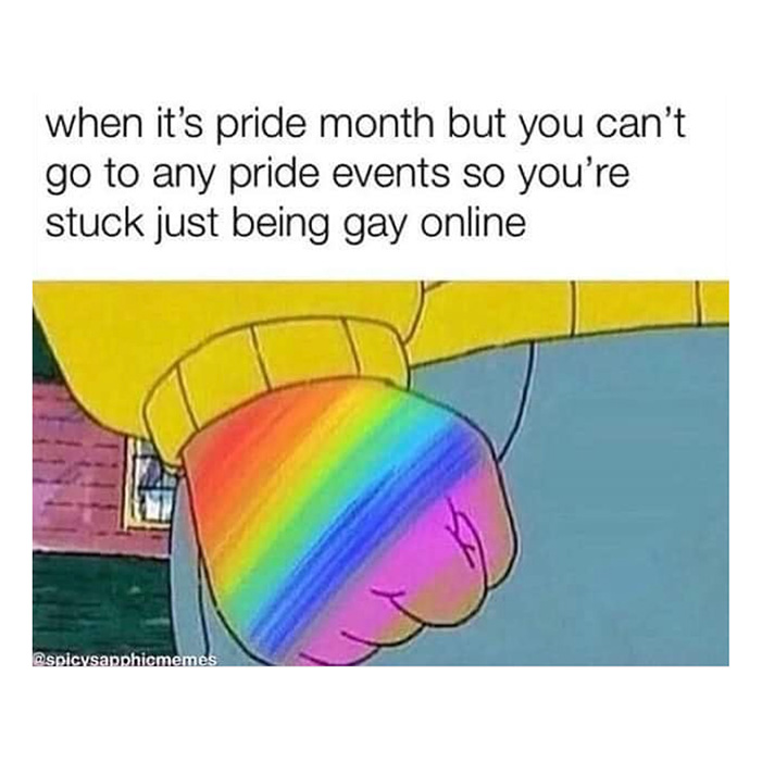GAY ONLINE PRIDE MONTH MEME