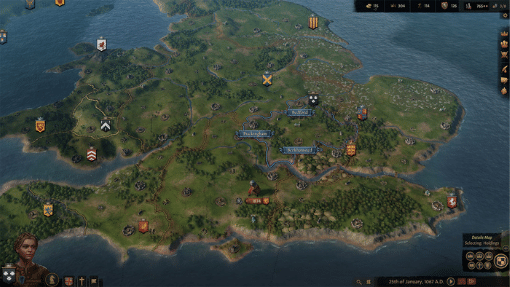 Crusader Kings 3 screen of England in 1067 AD