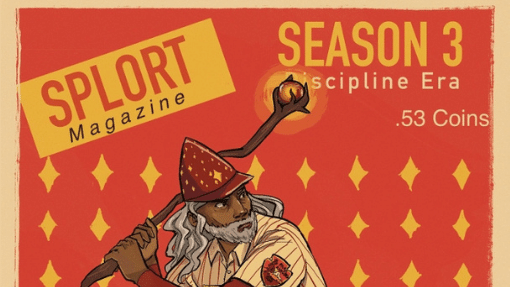 A mock cover for Splort magazine introducing Season 3 of Blaseball