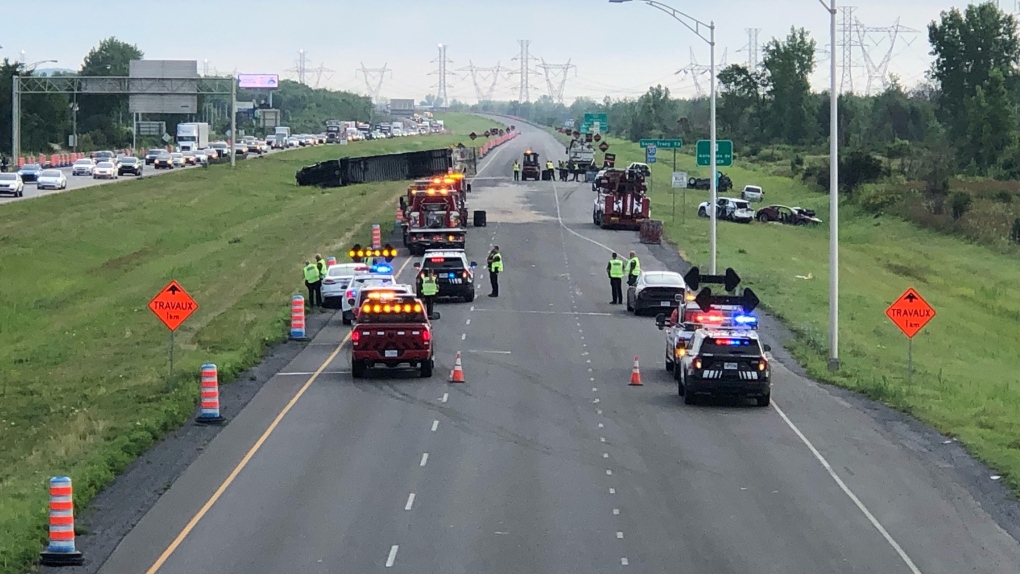 Accidente de camión en la autopista