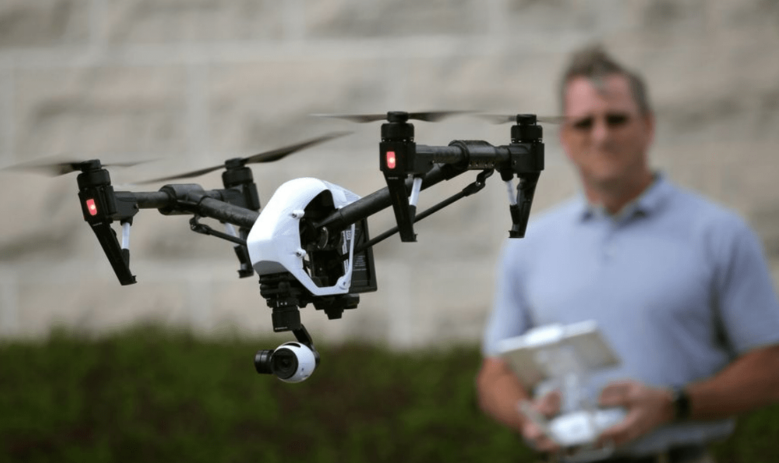 Civilian testing drone