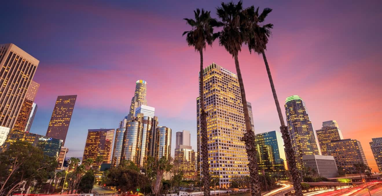 Los Angeles California city scene