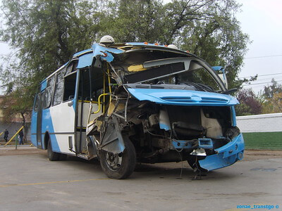 bus destroyed in accident