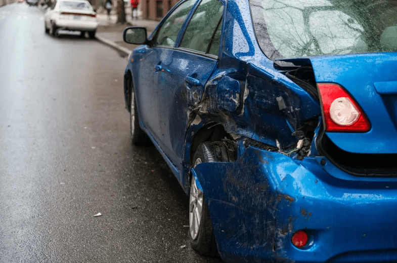 Car hit while parked 