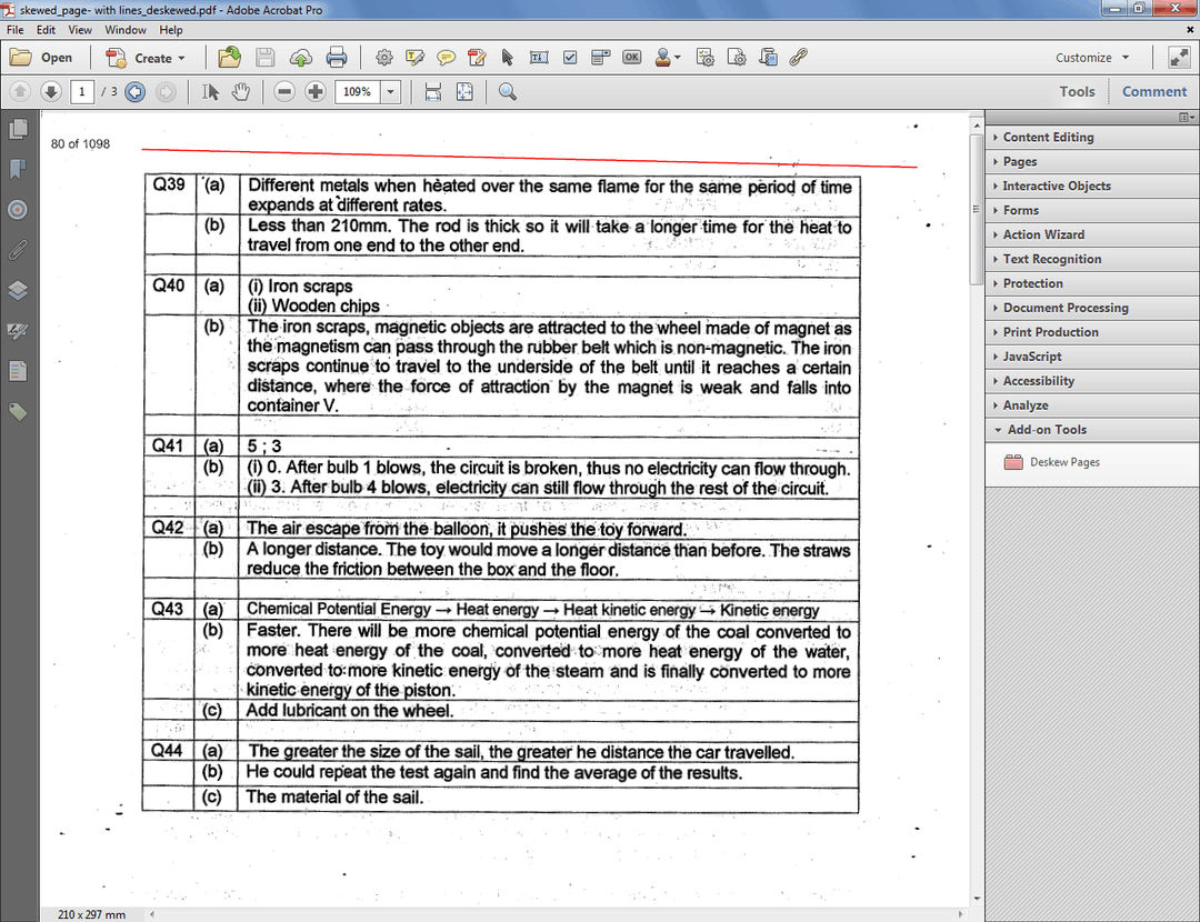 Acrobat Deskew PDF Pages Try67 Custom PDF tools