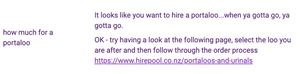 Portaloo FAQ example