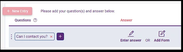 q and A with FAQ bot