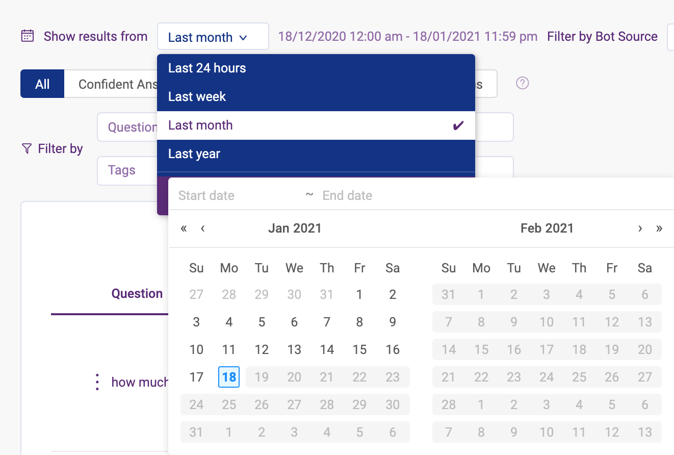 filter insights by date
