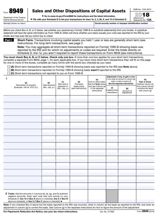 Form 8949