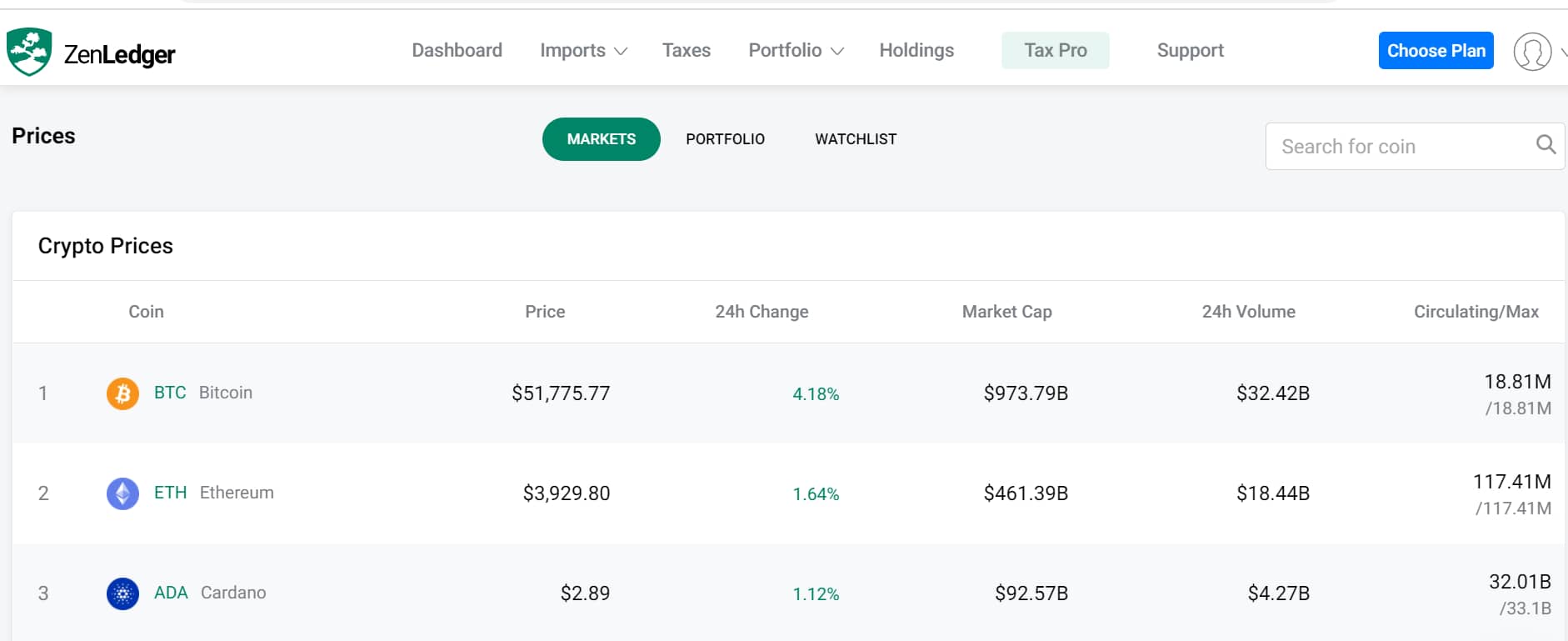 Zenledger crypto portfolio tracker