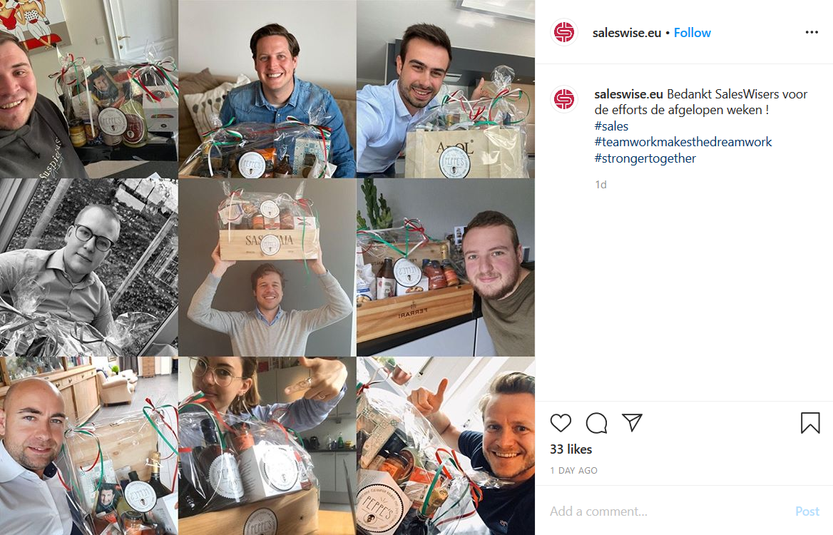 insta post from saleswise.eu