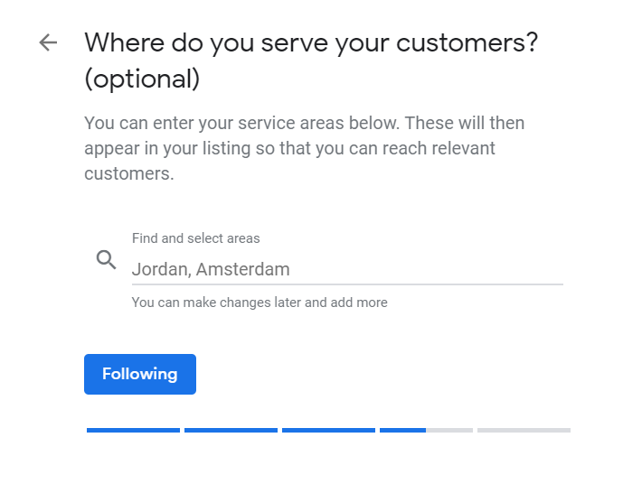 customer location
