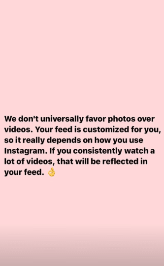 video over photo?
