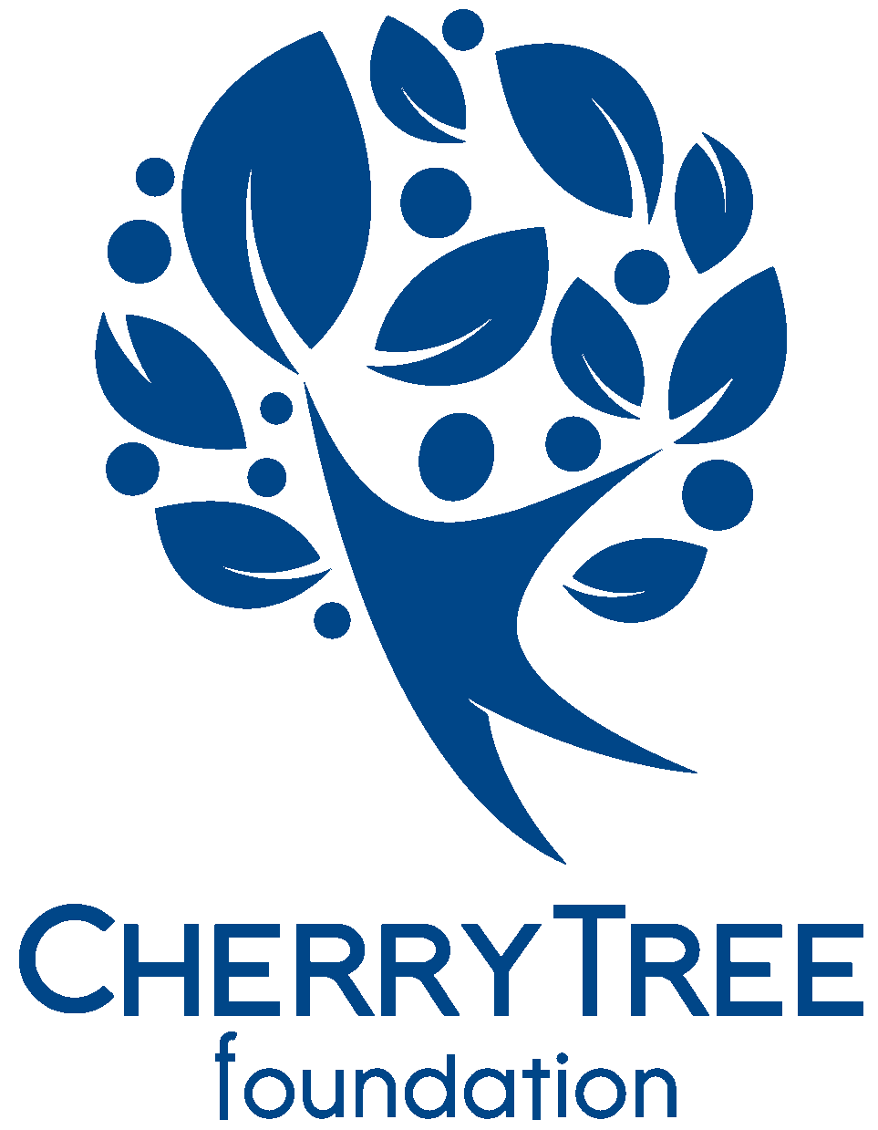 CherryTree Foundation logo of an illustrated figure and a tree