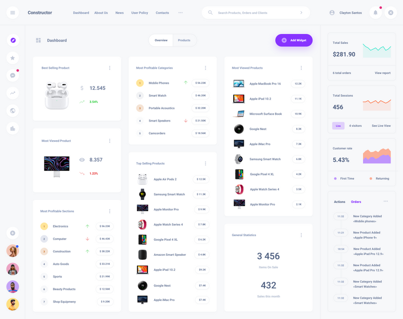 Commerce Admin Dashboard