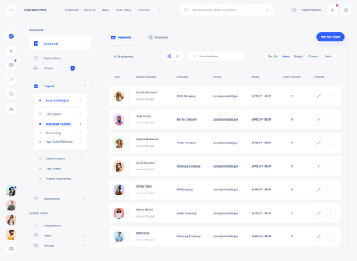 Clients Dashboards