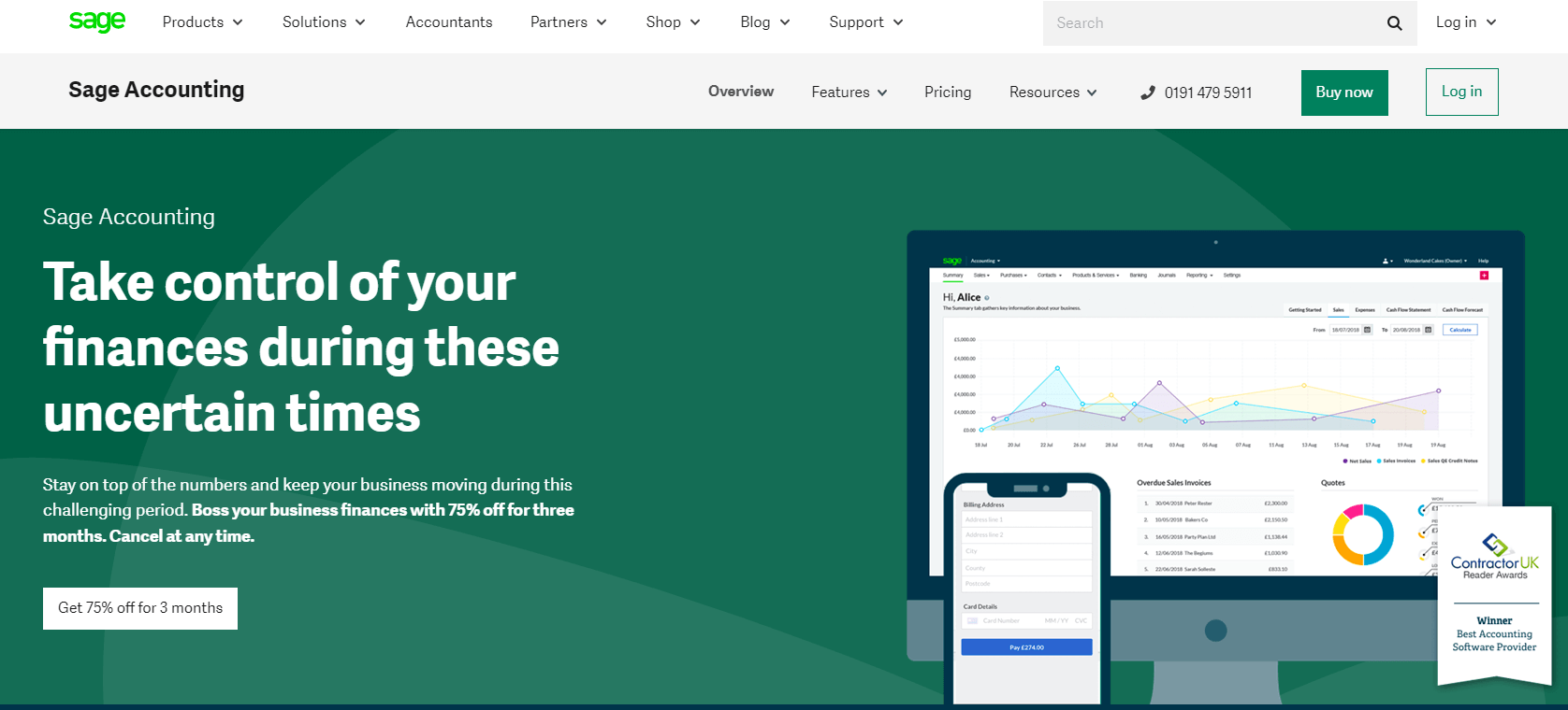 Sage Accounting Screenshot