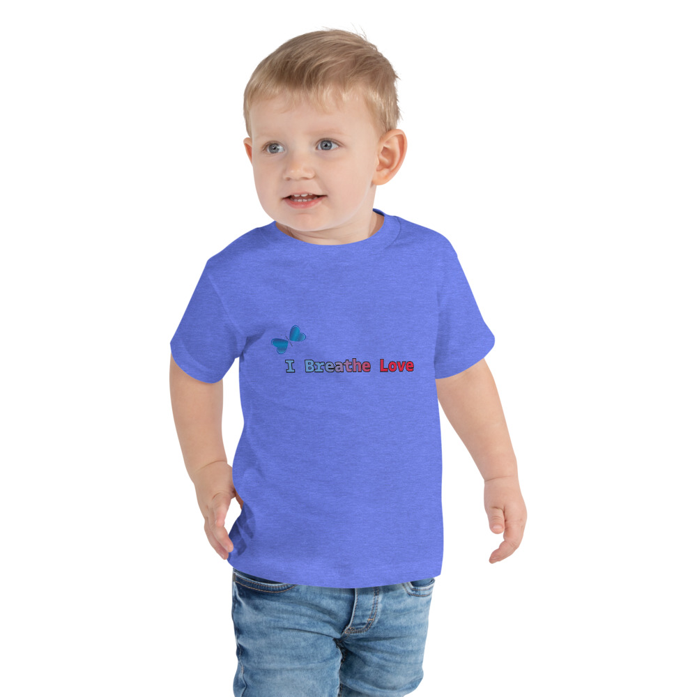 I Breathe Love Toddler Short Sleeve Tee