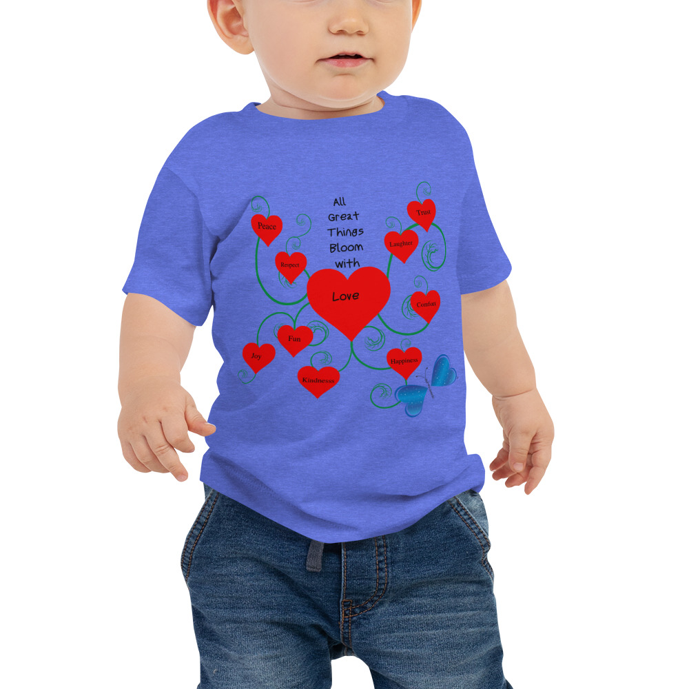 Bloomin' with Love Baby Jersey Short Sleeve Tee