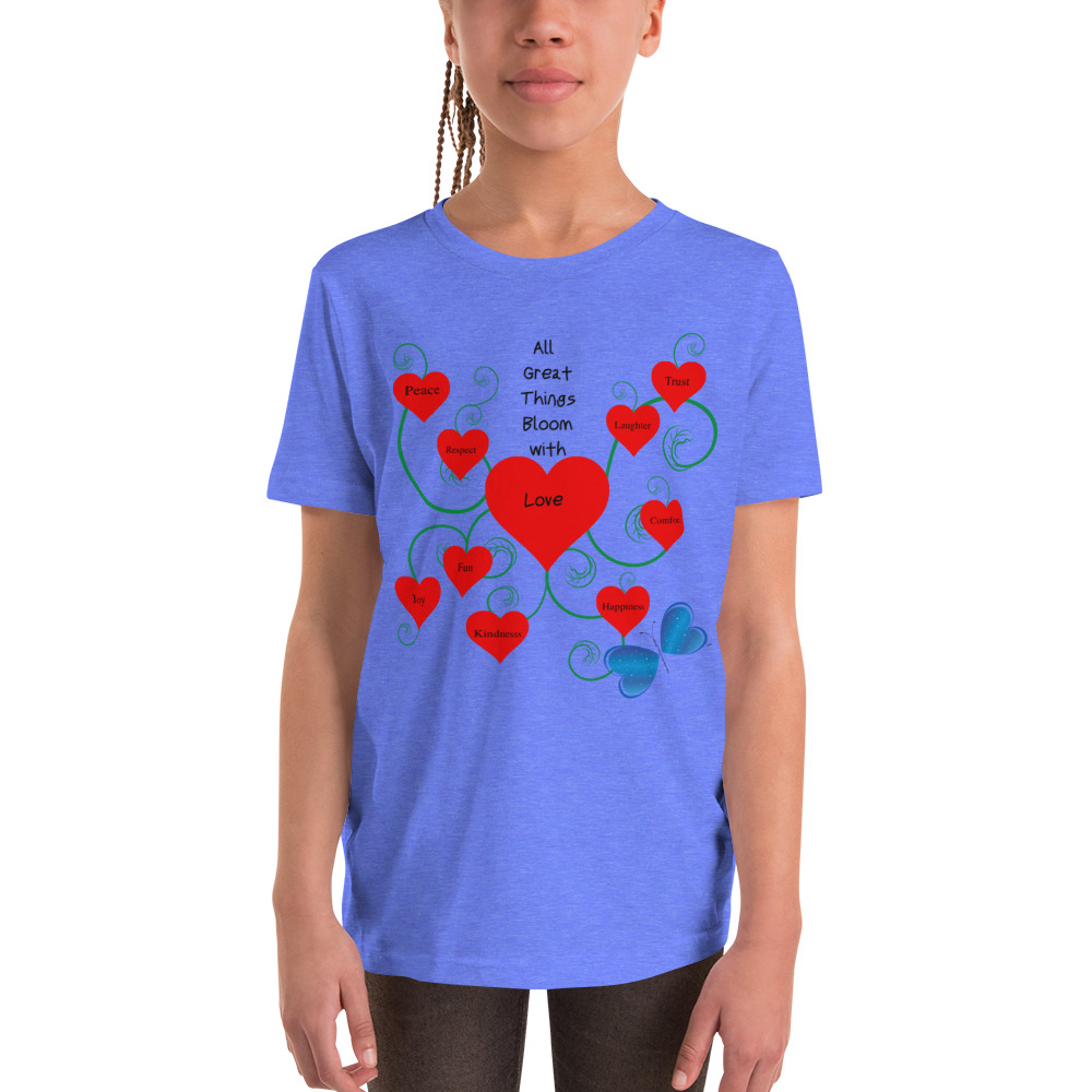 Bloomin' with Love Youth Short Sleeve T-Shirt