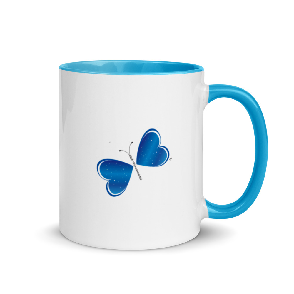 Be the Change Butterfly Mug with Color Inside