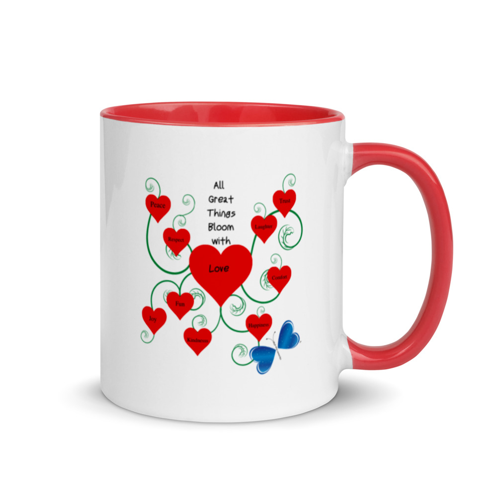 Bloomin' with Love Mug with Color Inside