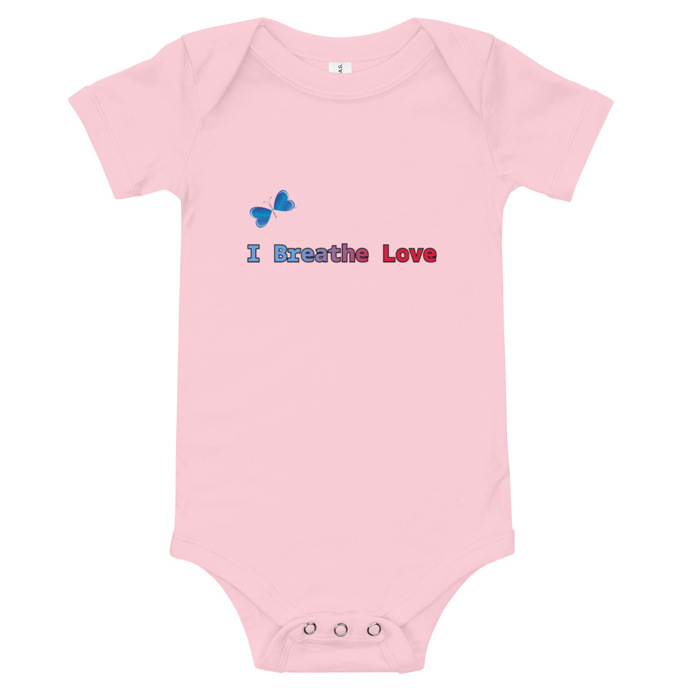 I Breathe Love Baby short sleeve one piece