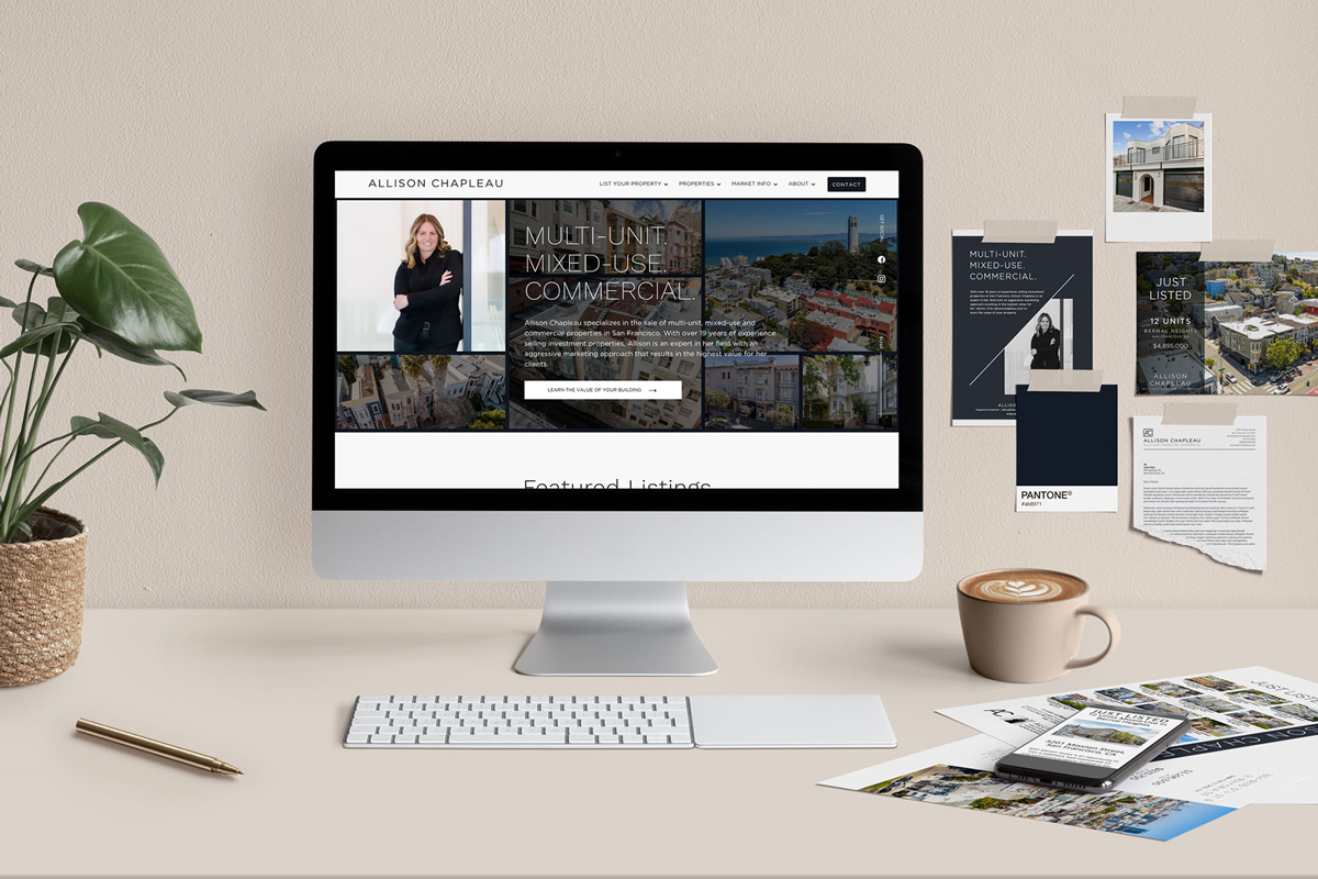 Desk Scene of Allison Chapleau brand and website