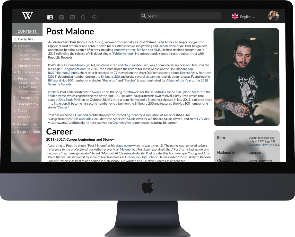 Wikipedia Redesign