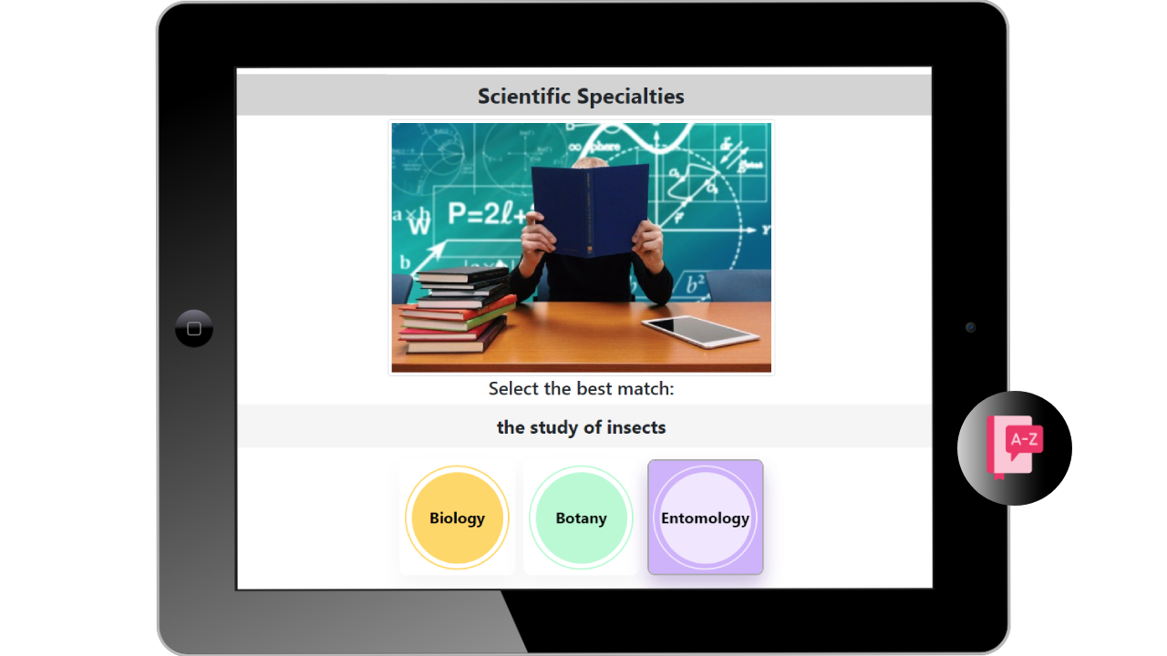 online vocabulary assignment for language learning