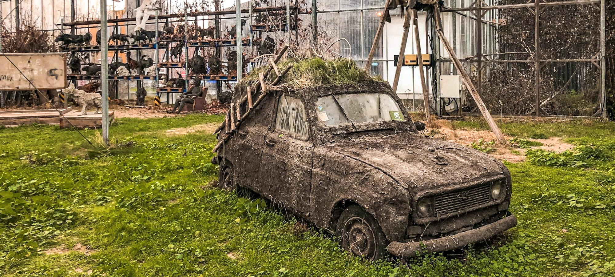 A car at the Verbeke Foundation