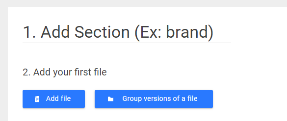 add file blank section