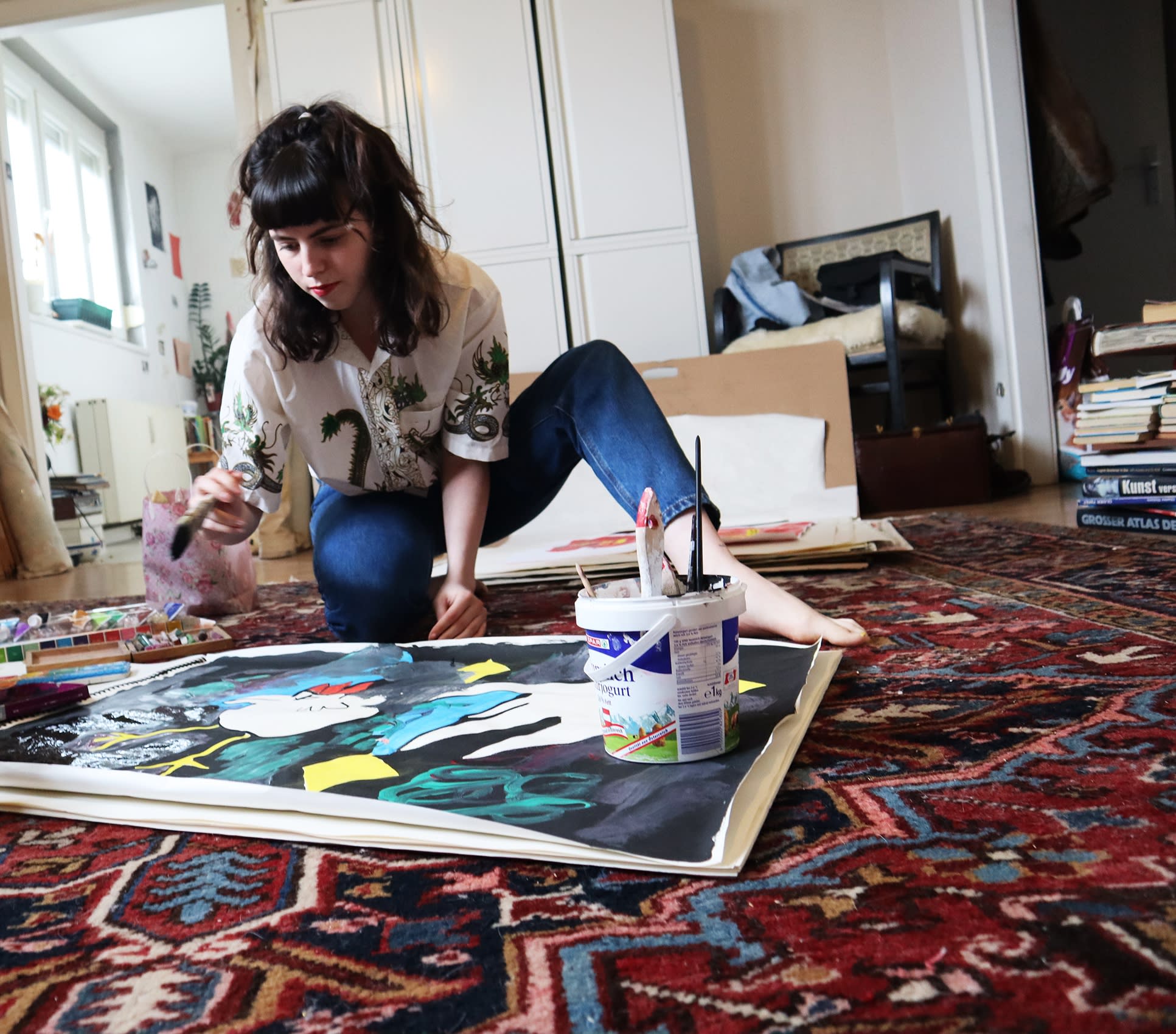 domi gratz, studio at home during corona crisis, artist to discover, spotlight