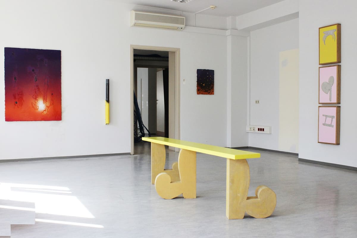 parallel vienna 2020, exhibition view, marusa sagadin, thilo jenssen, koenig 2, robby greif