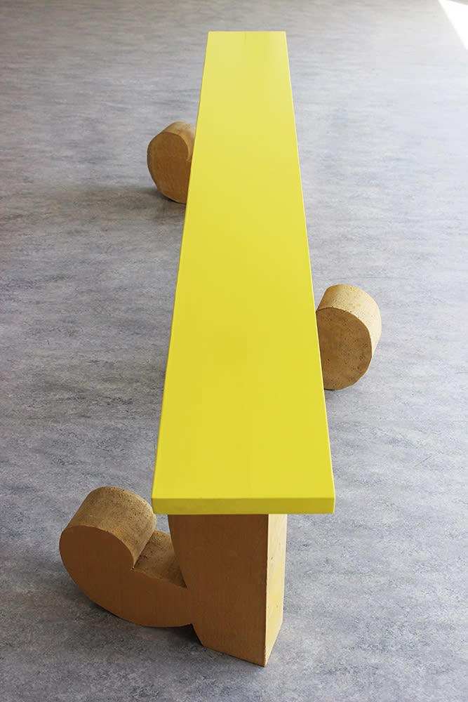 marusa sagadin, artist, artwork, yellow bench