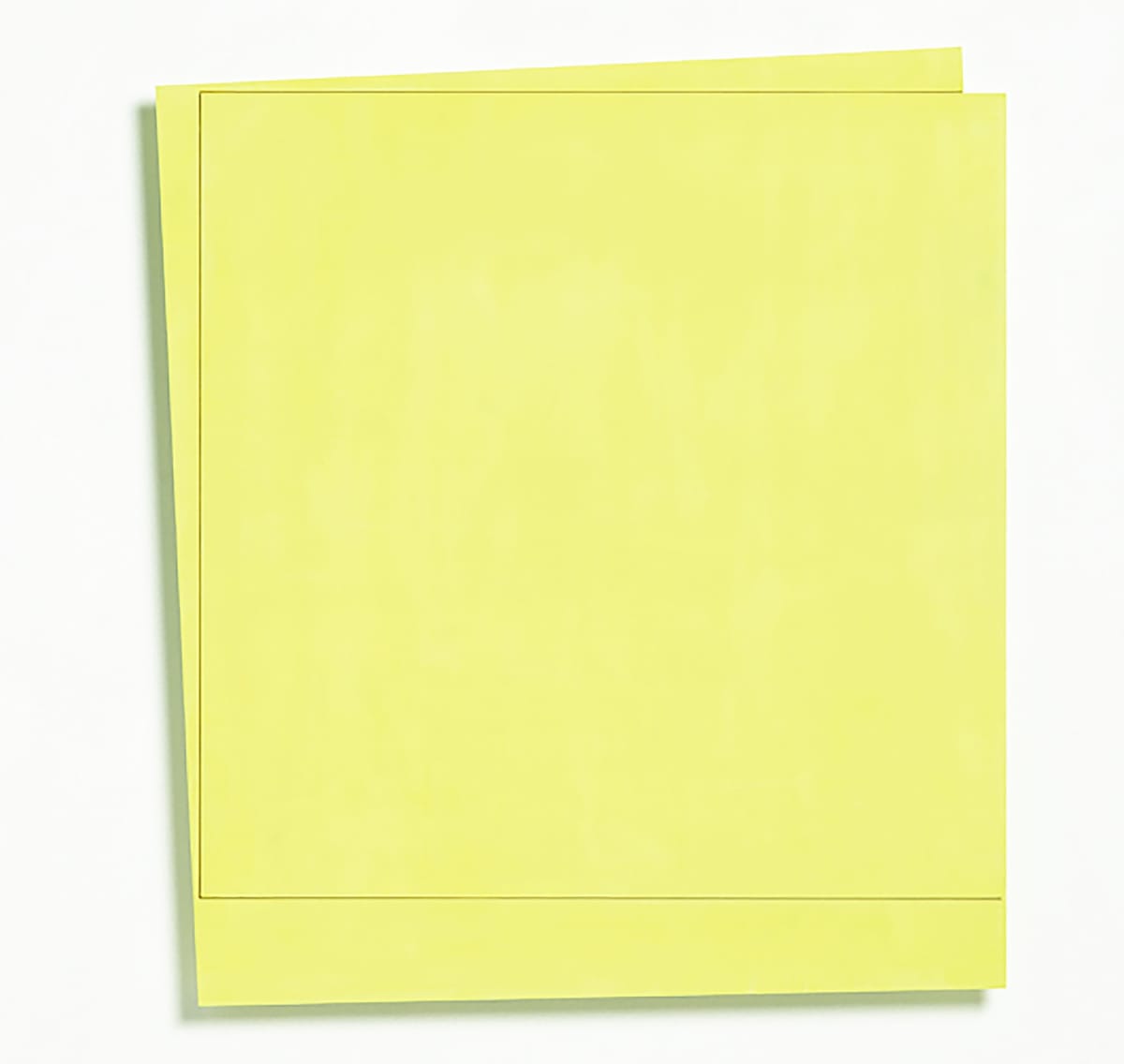 John Carter, artist, artwork, in two yellow rectangular shapes overlapping