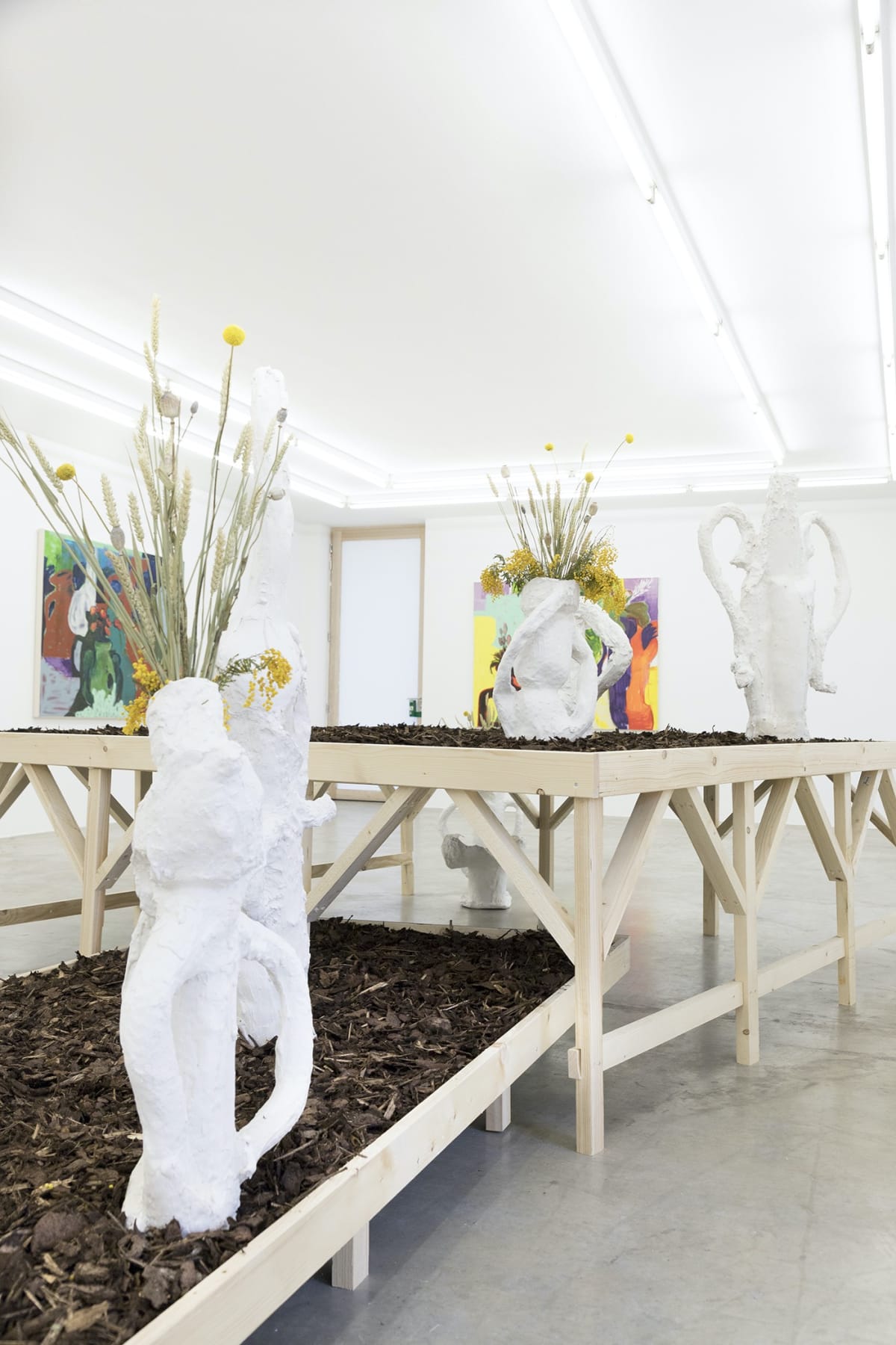 Installation, paintings and sculpture in aachen timur lukas, munchies